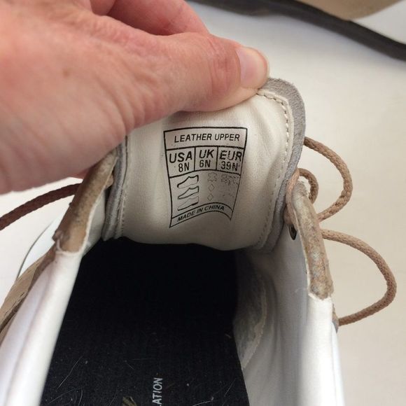 Lady Fairway Golf Cleats In White And Brown Size 8 - Picture 7 of 9